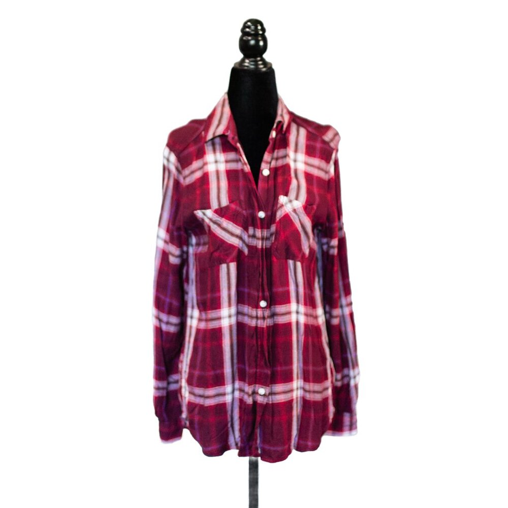 Mossimo Supply Co. Flannel Button-Up, Size Small